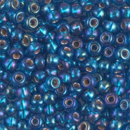 Miyuki seed beads 6/0 - Silverlined capri blue ab 6-1025